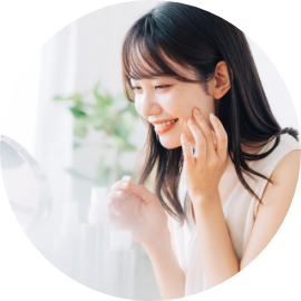 美容ケア後の女性イメージ